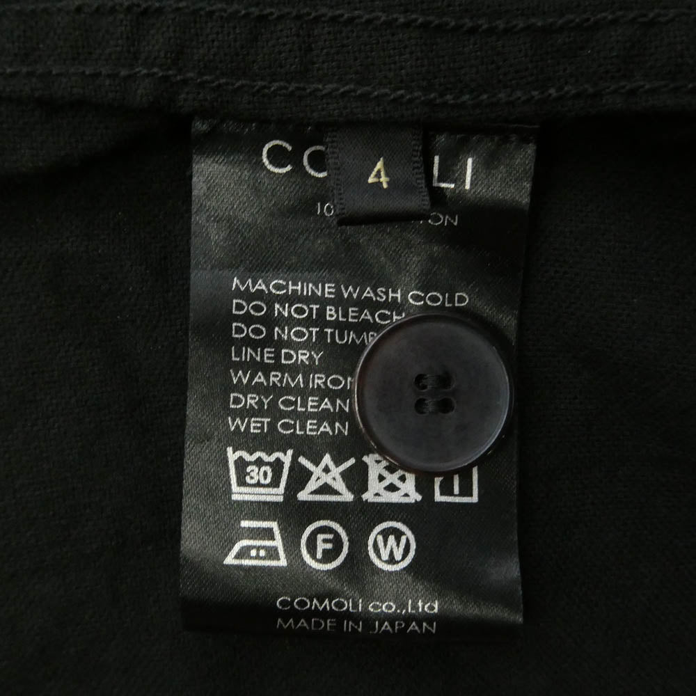COMOLI コモリ 25SS B01-01011 オックス 1938 ジャケット ブラック系 4【中古】