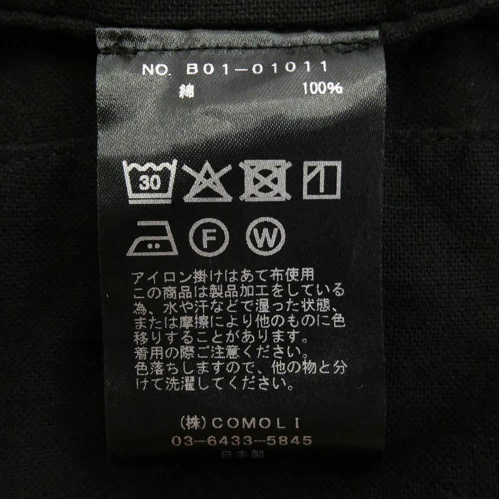 COMOLI コモリ 25SS B01-01011 オックス 1938 ジャケット ブラック系 4【中古】