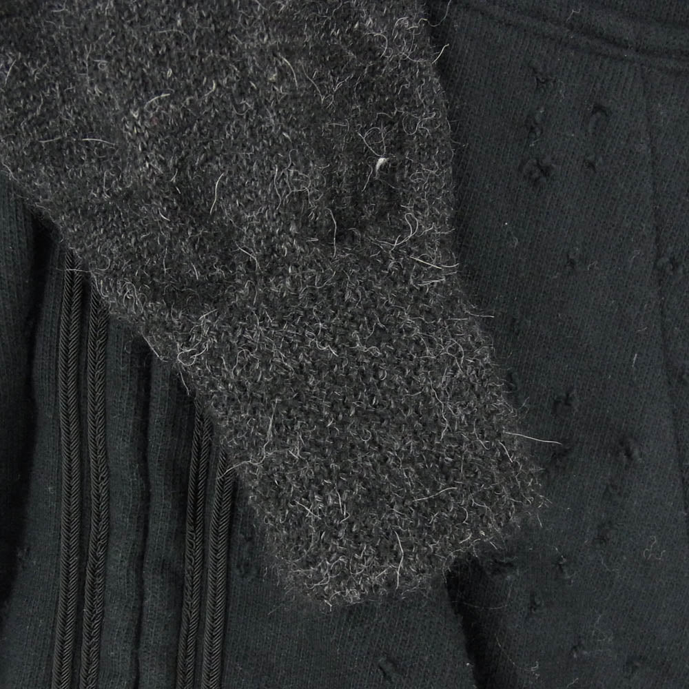UNDERCOVER アンダーカバー 03AW B269-CS9 PAPER DOLL期 REBUILDING ZIP PARKA ペーパードール期 異素材 ドッキング コンビ フルジップ パーカー フーディー ブラック系 L【中古】