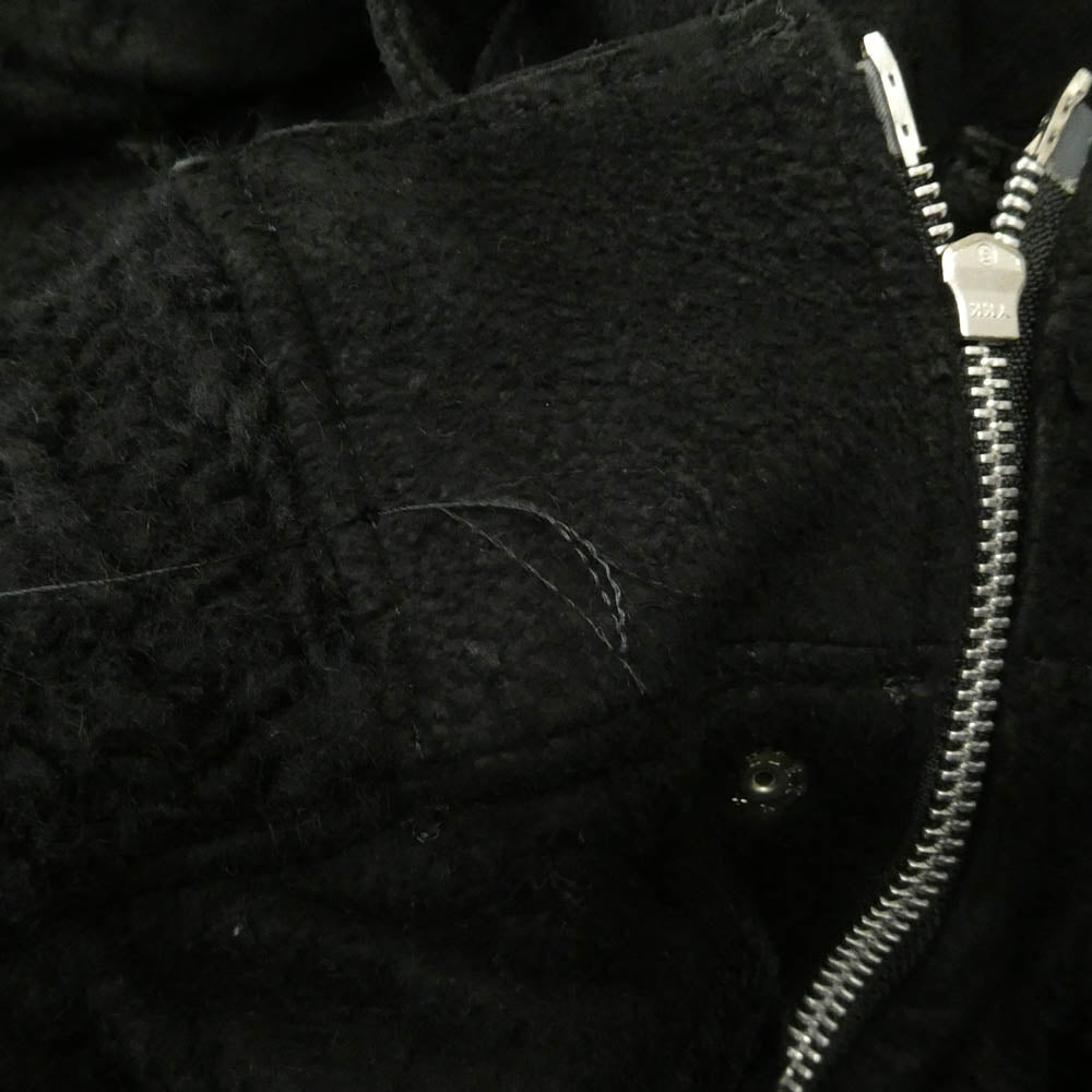 UNDERCOVER アンダーカバー 04AW B278-B19 ButBeautiful期 デストロイ加工 ラムスキン ミリタリー ボア ブルゾン ジャケット ブラック系 L【中古】