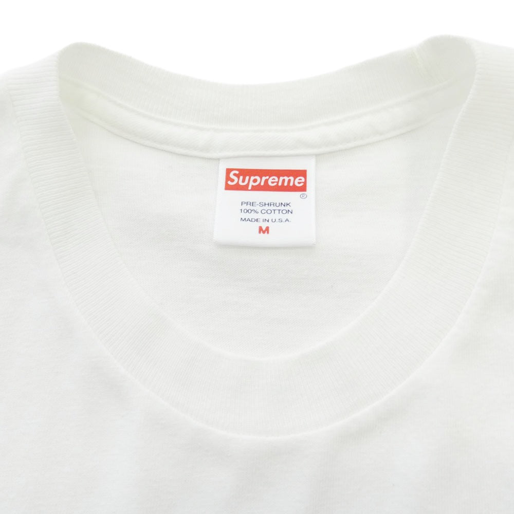 Supreme シュプリーム 18AW ETERNAL TEE エターナル ロゴプリント Tシャツ 半袖カットソー ホワイト系 M【中古】
