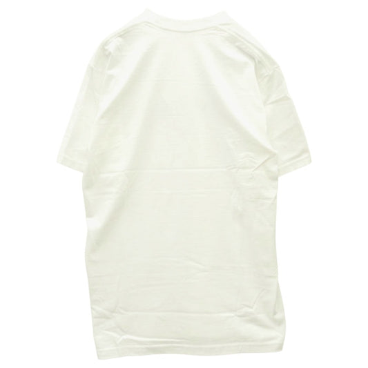 Supreme シュプリーム 23SS STENCIL TEE ステンシルロゴ プリント Tシャツ 半袖カットソー ホワイト系 L【極上美品】【中古】