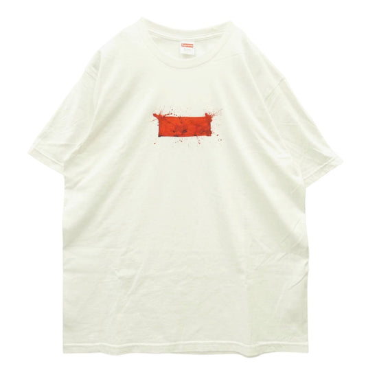 Supreme シュプリーム 22SS Ralph Steadman Box Logo Tee ラルフステッドマン ボックスロゴ Tシャツ 半袖カットソー ホワイト系 L【中古】