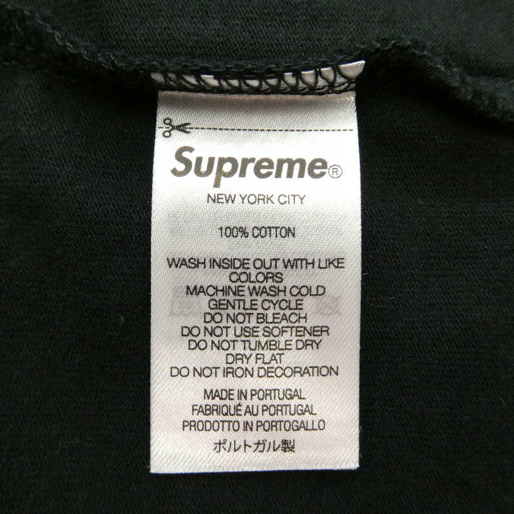 Supreme シュプリーム 21AW Glitter S/S Top グリッター ショートスリーブ トップ Tシャツ 半袖カットソー ブラック系 L【美品】【中古】