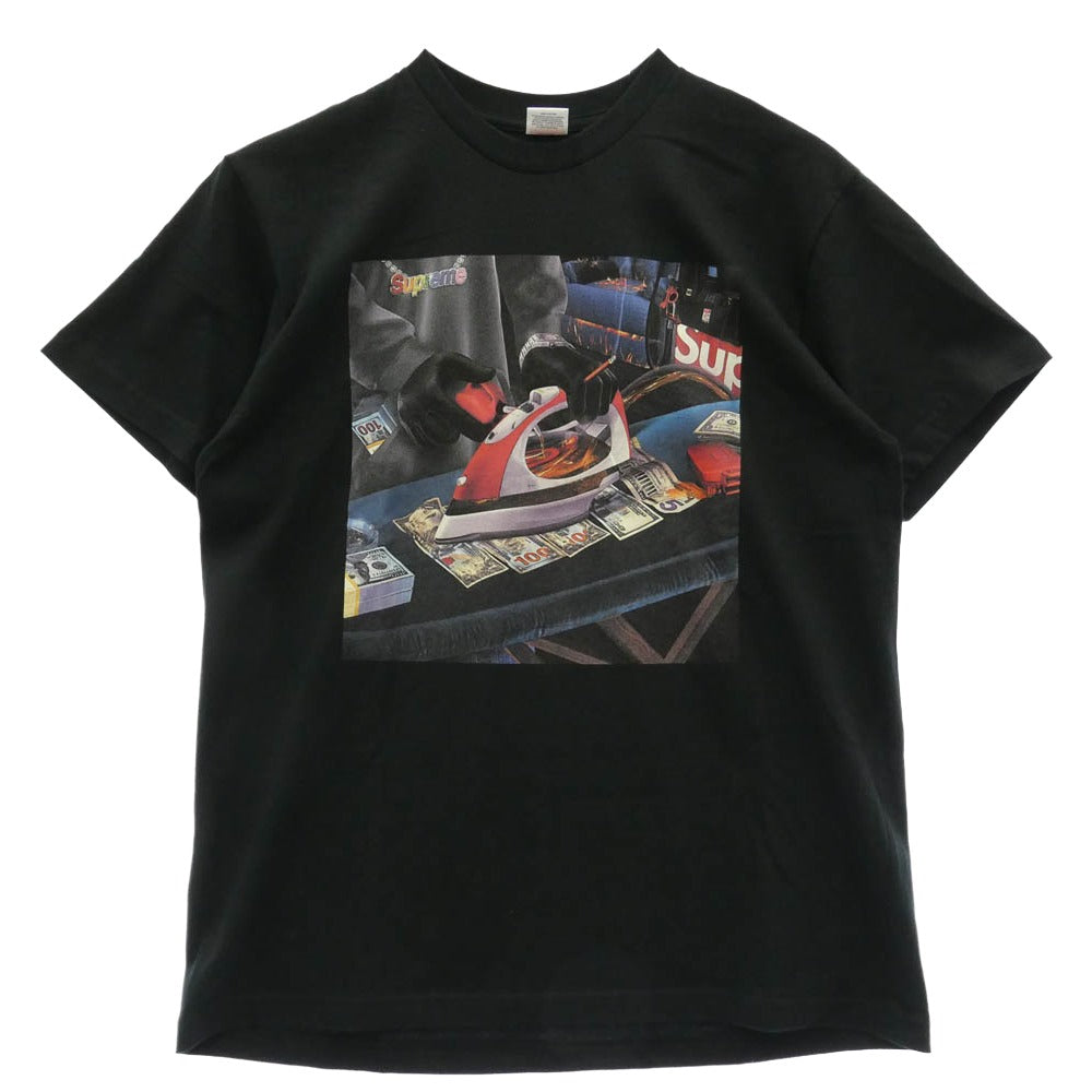 Supreme シュプリーム 22SS Gas Tee フロント プリント ガス Tシャツ 半袖カットソー ブラック系 L【美品】【中古】