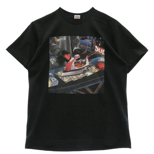 Supreme シュプリーム 22SS Gas Tee フロント プリント ガス Tシャツ 半袖カットソー ブラック系 L【美品】【中古】