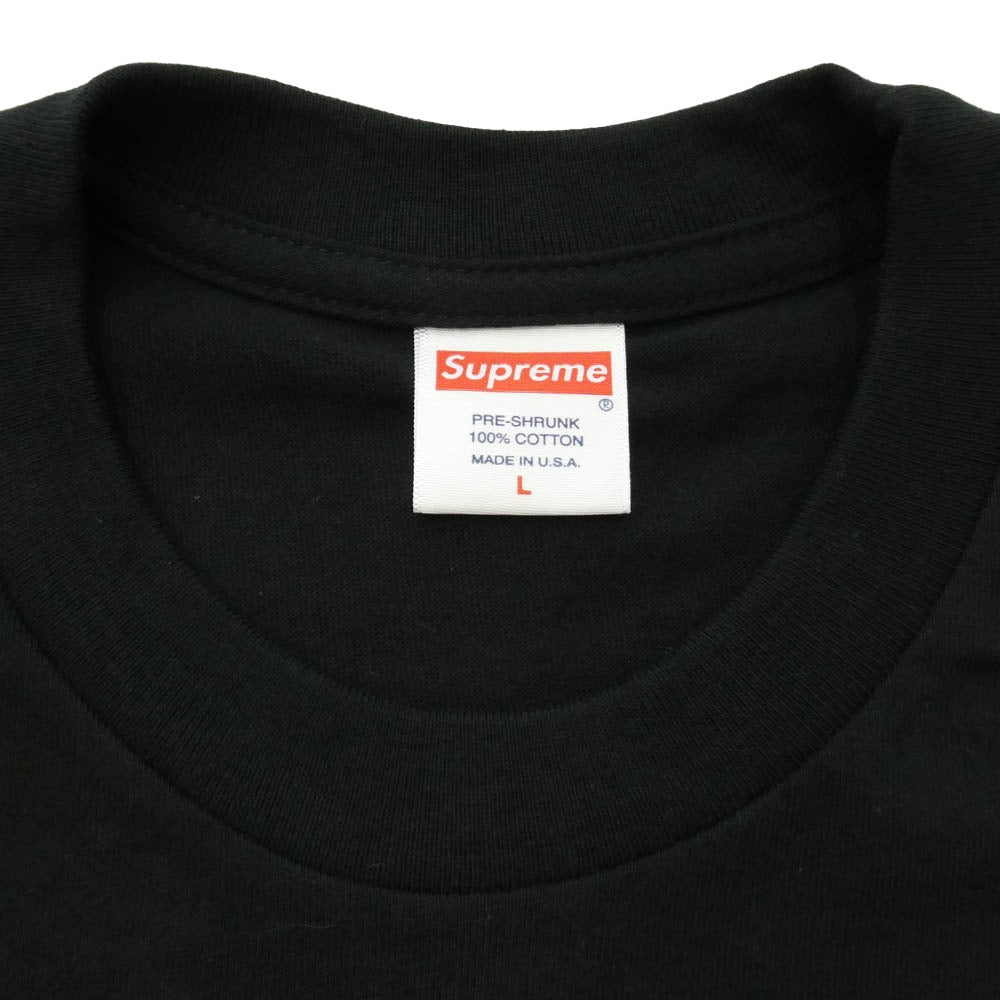 Supreme シュプリーム 22SS Gas Tee フロント プリント ガス Tシャツ 半袖カットソー ブラック系 L【美品】【中古】