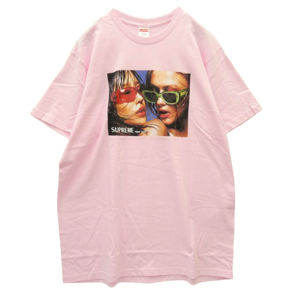 Supreme シュプリーム 23SS Eyewear Tee アイウェア Tシャツ フォトプリント Tシャツ 半袖カットソー Tee ピンク系 L【極上美品】【中古】