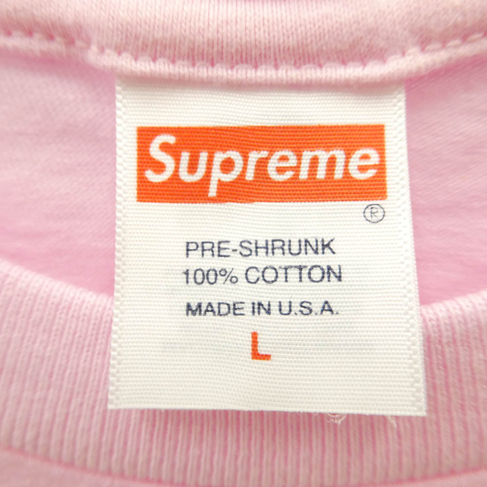 Supreme シュプリーム 23SS Eyewear Tee アイウェア Tシャツ フォトプリント Tシャツ 半袖カットソー Tee ピンク系 L【極上美品】【中古】