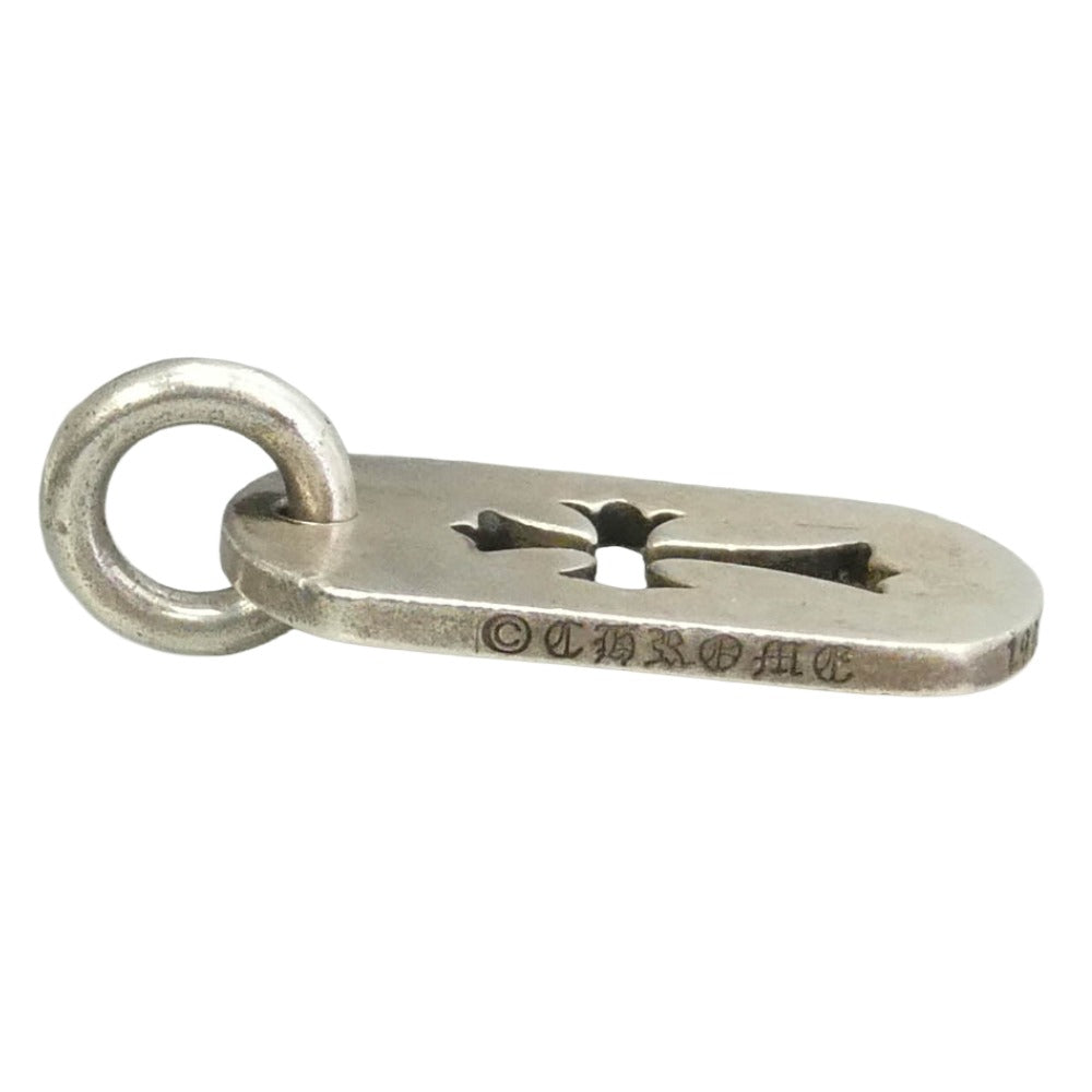 CHROME HEARTS クロムハーツ（原本無） D TAG SML CO CRS カットアウトクロス スモール ドッグタグ ペンダントトップ シルバー系【中古】