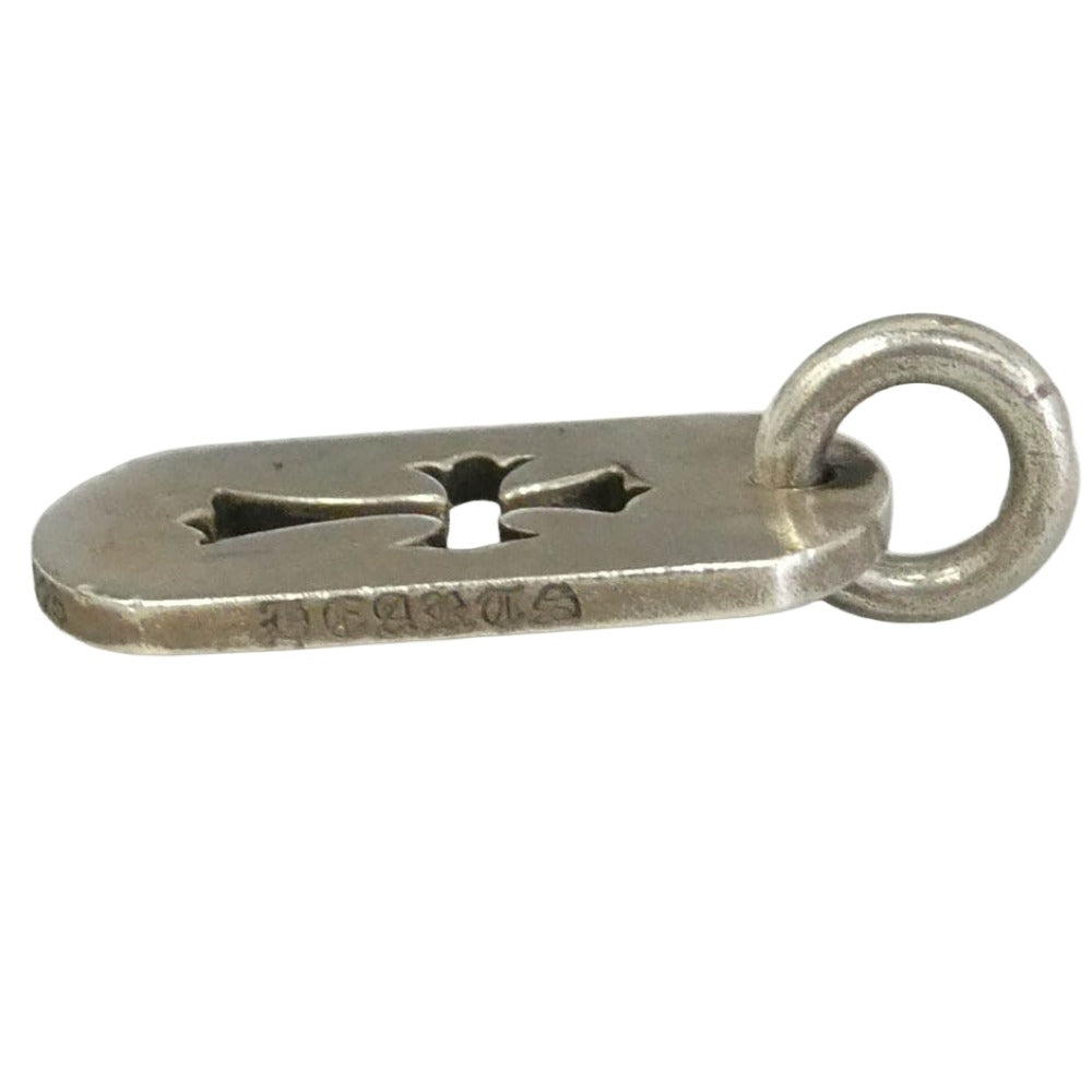 CHROME HEARTS クロムハーツ（原本無） D TAG SML CO CRS カットアウトクロス スモール ドッグタグ ペンダントトップ シルバー系【中古】