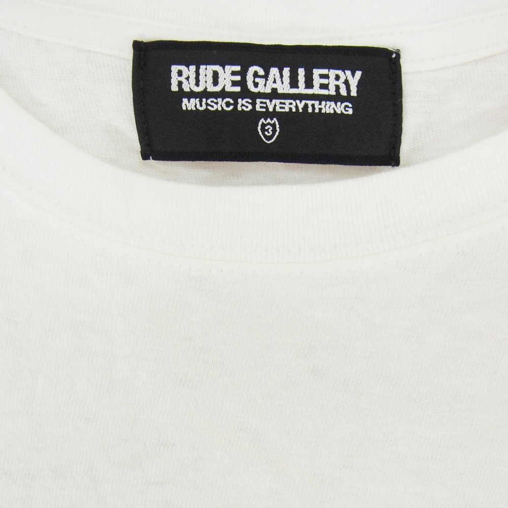 RUDE GALLERY ルードギャラリー 25AW MRR TOUR TEE マキシマム ロックンロール ツアー プリント 半袖 Tシャツ ホワイト系 3【中古】
