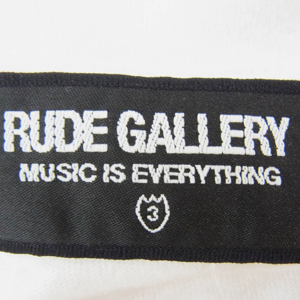 RUDE GALLERY ルードギャラリー 25AW MRR TOUR TEE マキシマム ロックンロール ツアー プリント 半袖 Tシャツ ホワイト系 3【中古】