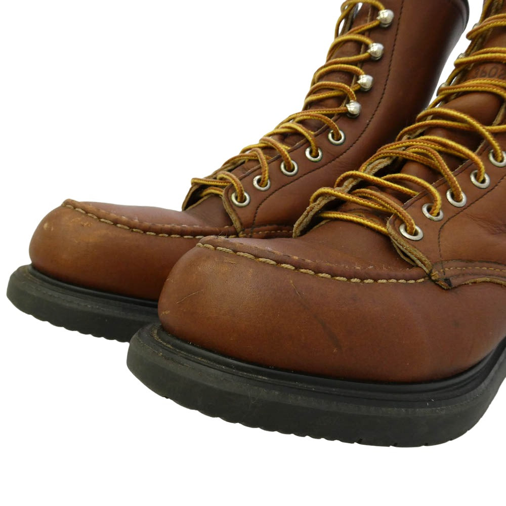 RED WING レッドウィング 4440 PT91 刺繍羽 モックトゥ ブーツ スチールトゥ ブラウン系 US8D【中古】