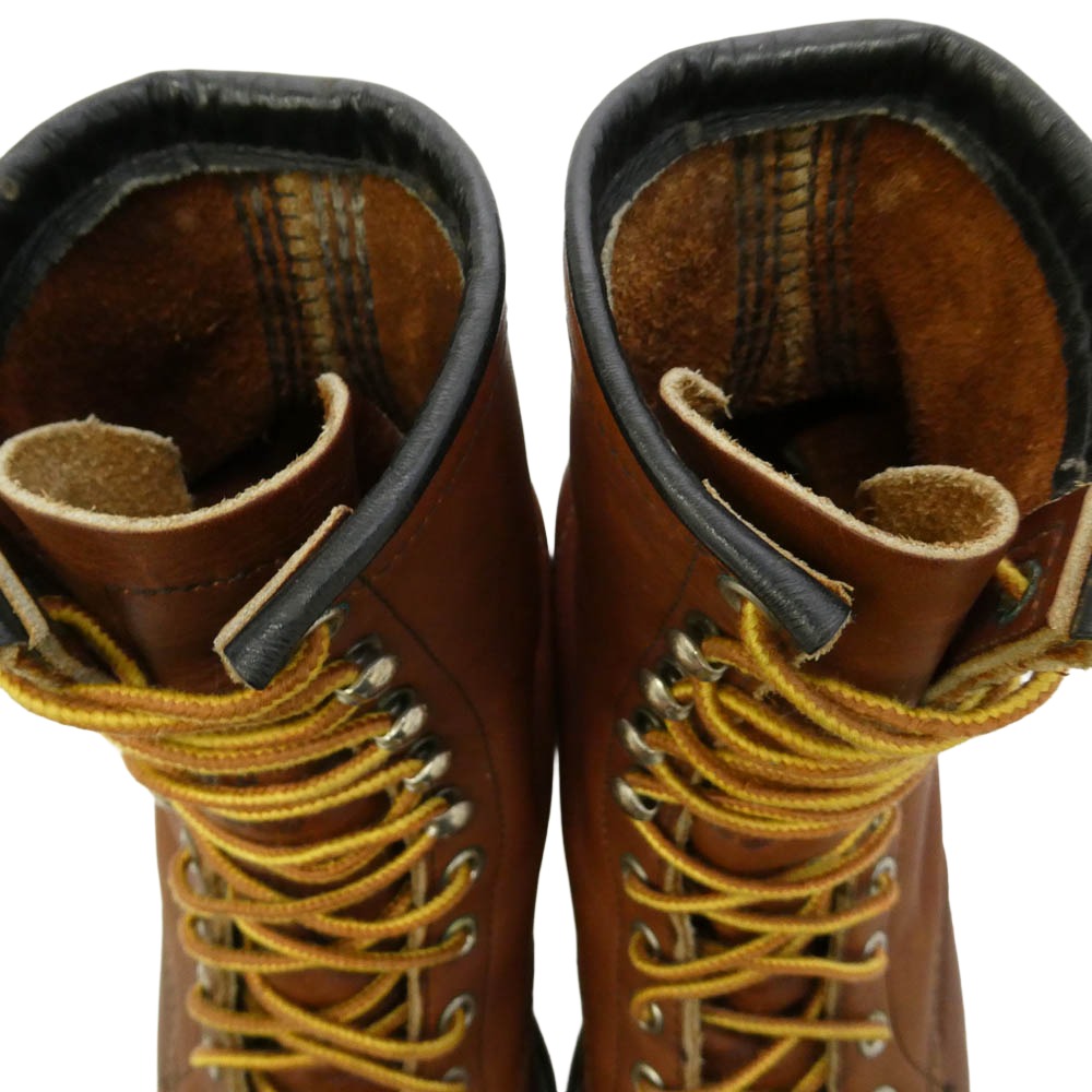 RED WING レッドウィング 4440 PT91 刺繍羽 モックトゥ ブーツ スチールトゥ ブラウン系 US8D【中古】
