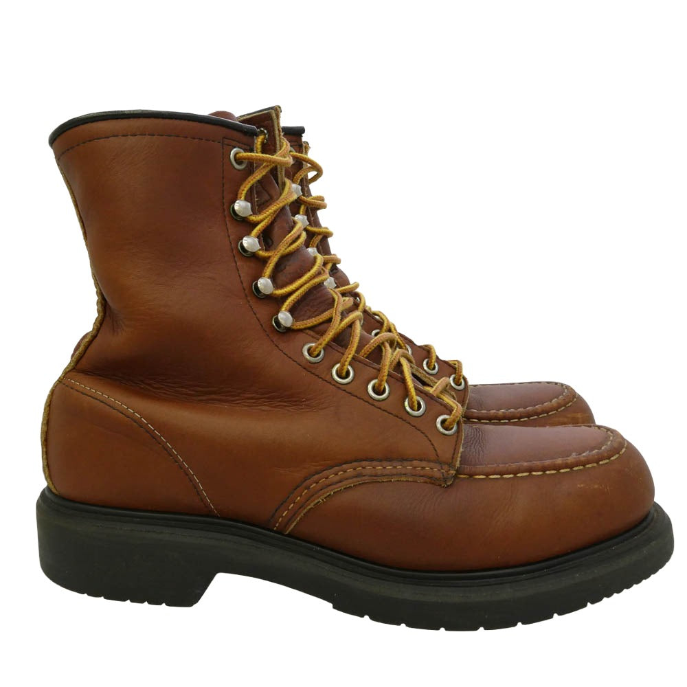 RED WING レッドウィング 4440 PT91 刺繍羽 モックトゥ ブーツ スチールトゥ ブラウン系 US8D【中古】