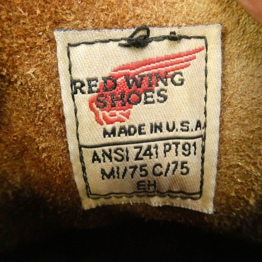 RED WING レッドウィング 4440 PT91 刺繍羽 モックトゥ ブーツ スチールトゥ ブラウン系 US8D【中古】