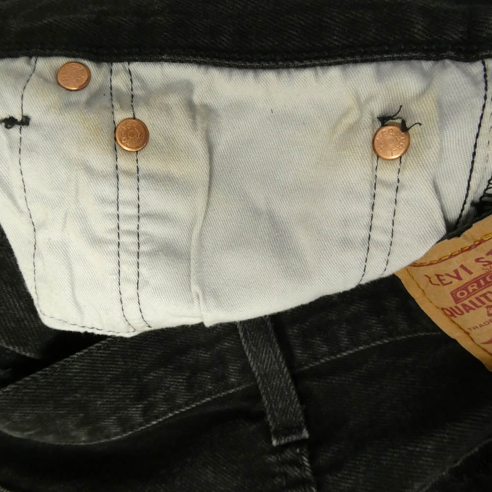 Levi's リーバイス 501-0185 ユーロリーバイス 90s 96年 ポーランド製 501 ブラックデニム パンツ インディゴブルー系 W33/L32【中古】