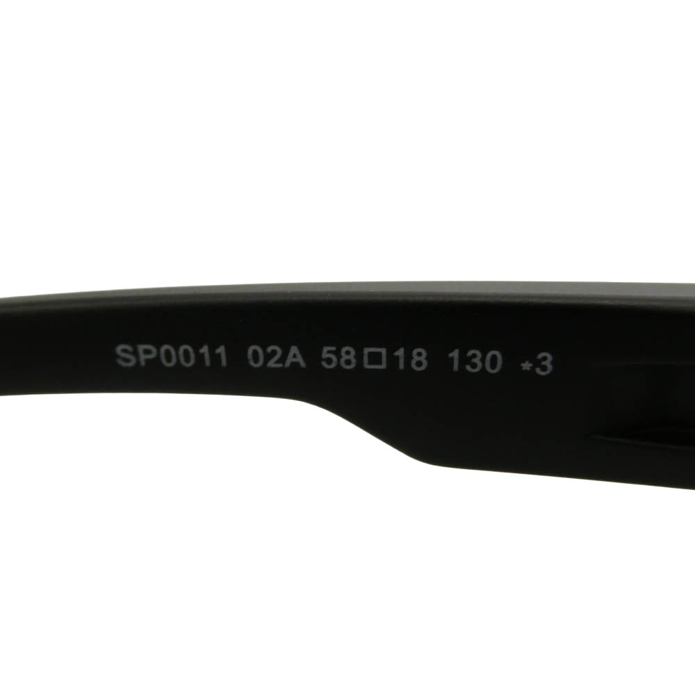 adidas アディダス SP0011 02A スポーツサングラス アイウェア マットブラック ブラック系 58□18 130【極上美品】【中古】