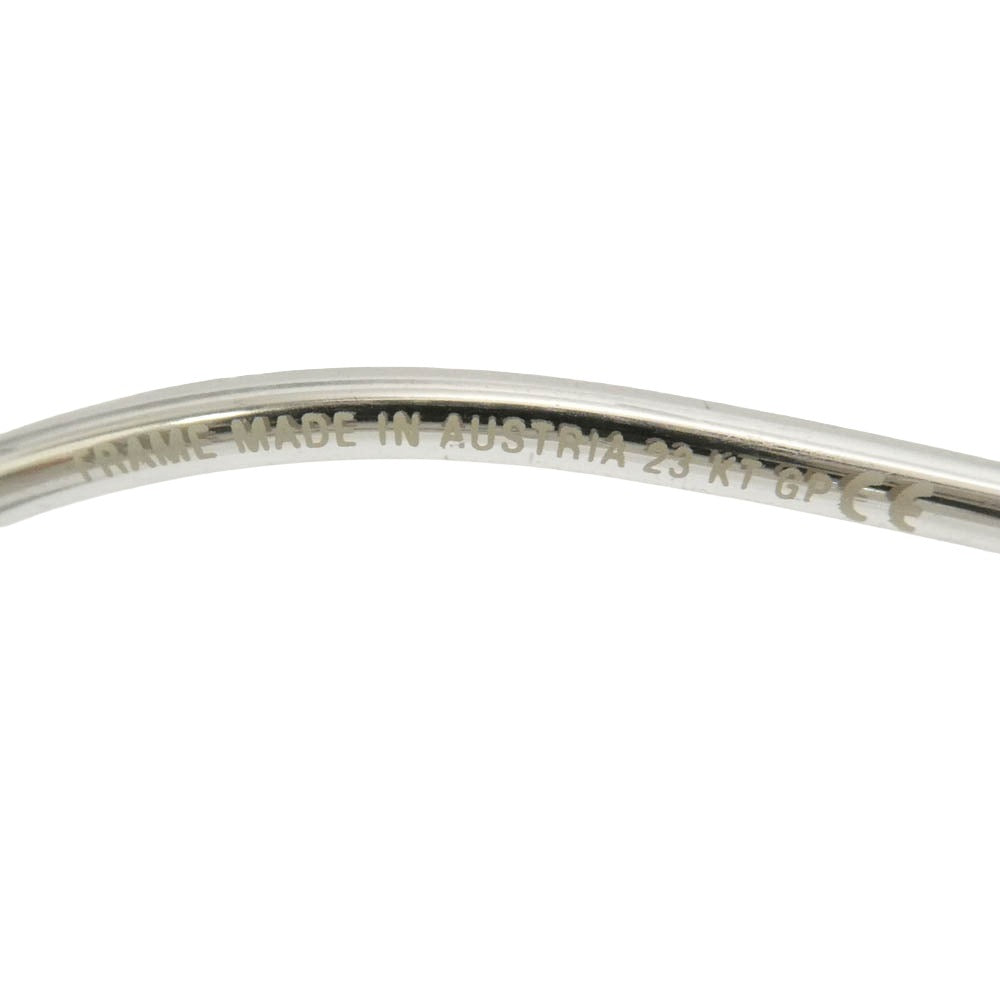 SWAROVSKI スワロフスキー S100 V6051 Crystal Eyewear クリスタル ハーフリム 眼鏡 アイウェア シルバー系 パープル系 50□19 130【中古】