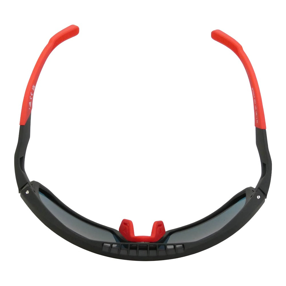 adidas アディダス SP0055-F 02U スポーツサングラス UVカット アジアンフィット 眼鏡 アイウェア ブラック系 レッド系 145 140 * 3 R0【新古品】【未使用】【中古】