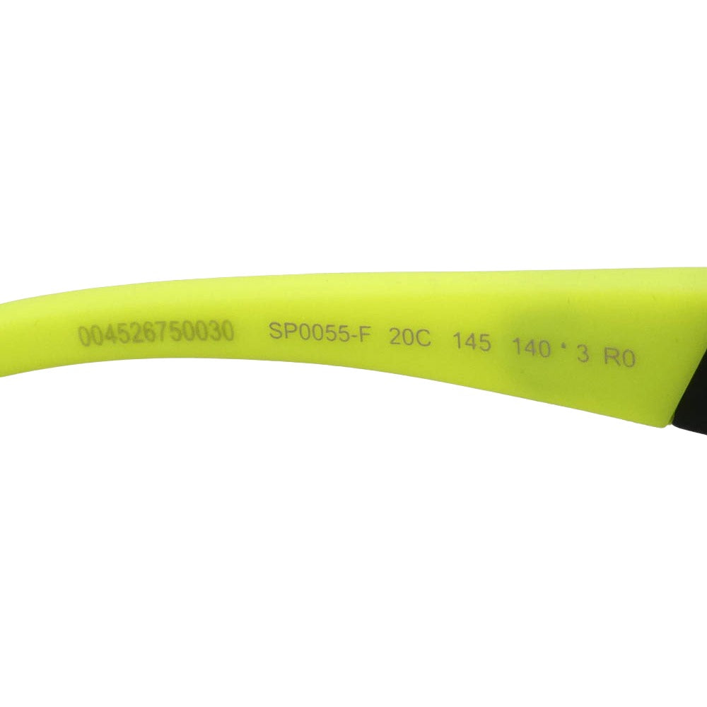 adidas アディダス SP0055-F 20C スポーツサングラス UVカット アジアンフィット 眼鏡 アイウェア ブラック系 イエロー系 145 140【新古品】【未使用】【中古】