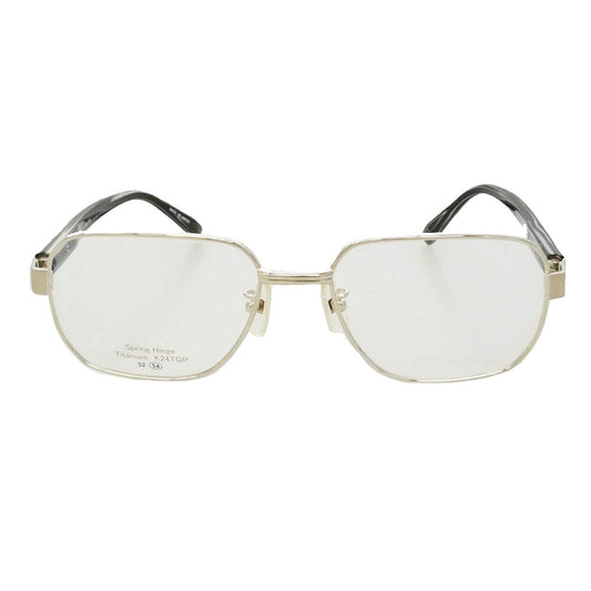 エス・テー・デュポン DP-3150 Spring Hinge Titanium K24TGP チタン フルリム 眼鏡 アイウェア シルバー系 ブラック系 54□17-142【中古】