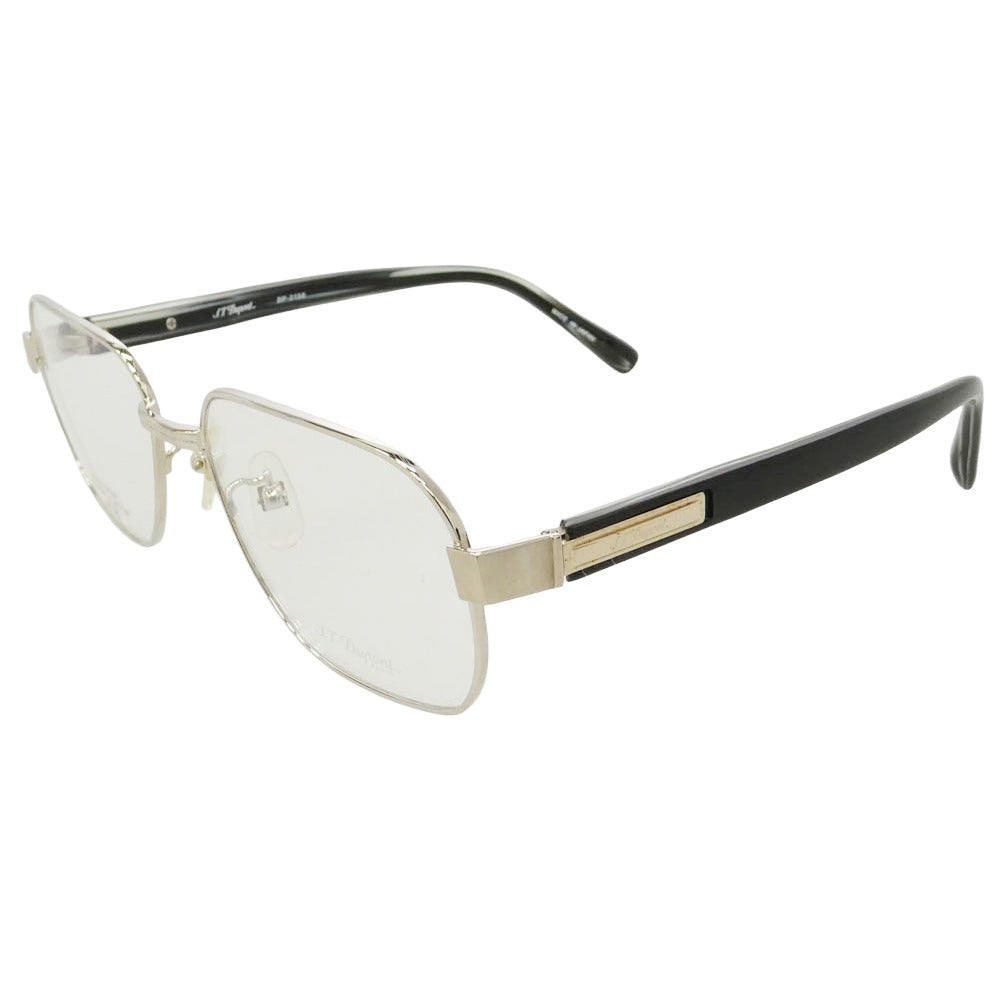 エス・テー・デュポン DP-3150 Spring Hinge Titanium K24TGP チタン フルリム 眼鏡 アイウェア シルバー系 ブラック系 54□17-142【中古】
