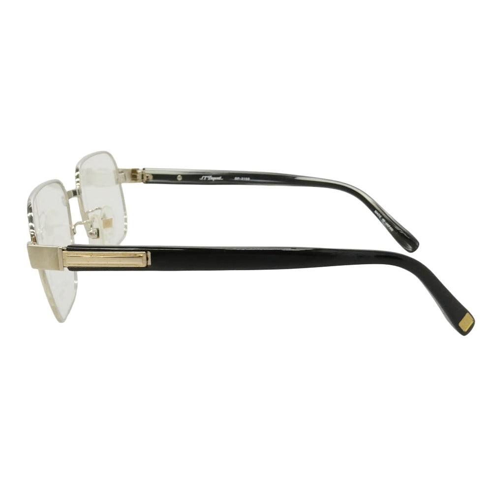 エス・テー・デュポン DP-3150 Spring Hinge Titanium K24TGP チタン フルリム 眼鏡 アイウェア シルバー系 ブラック系 54□17-142【中古】