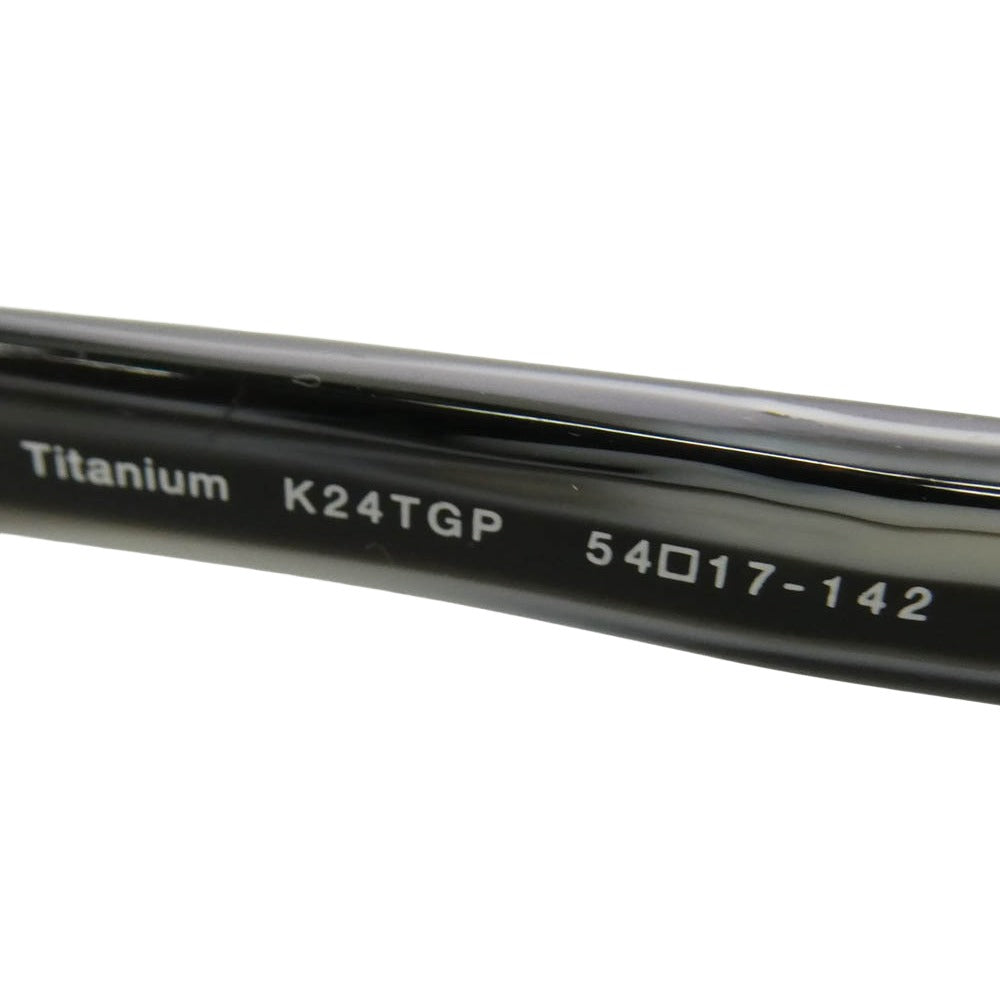 エス・テー・デュポン DP-3150 Spring Hinge Titanium K24TGP チタン フルリム 眼鏡 アイウェア シルバー系 ブラック系 54□17-142【中古】