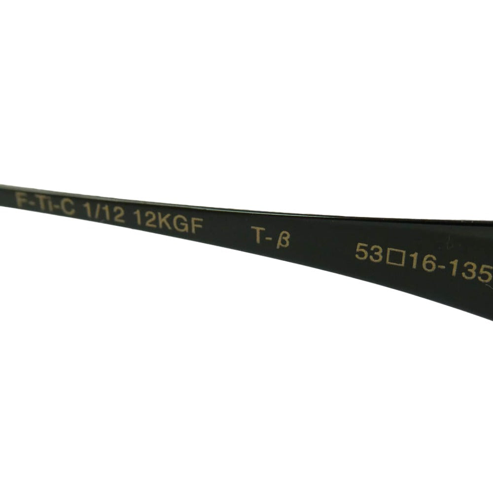 マダムグレ MG-4011 Titanium 1/12 12KGF T-β チタン 12金張り フルリム 53□16-135 眼鏡 アイウェア ブラック系 53□16-135【極上美品】【中古】