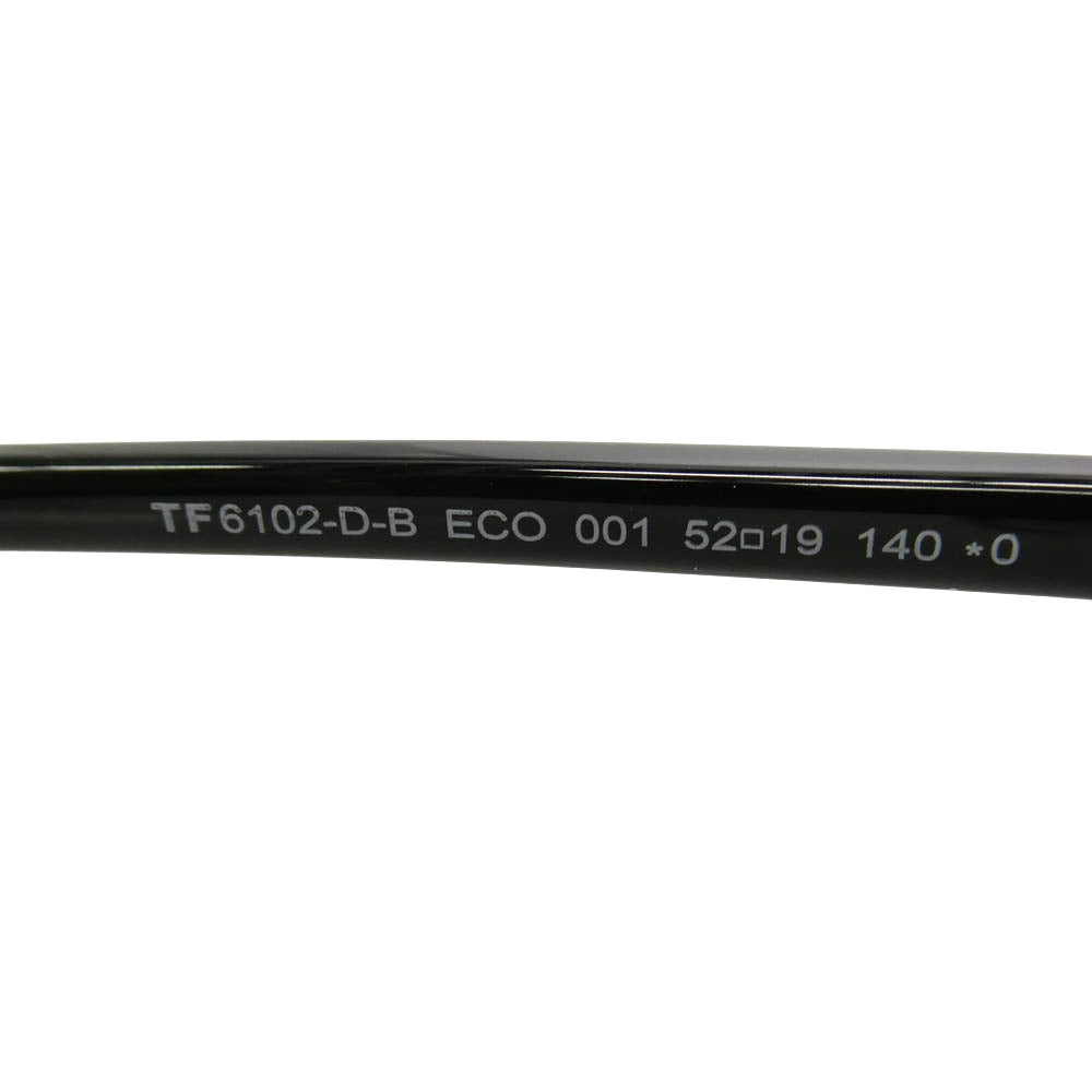 TOM FORD トムフォード TF6102-D-B 001 52□19 140 サングラス アイウェア ブラック系 52□19 140【極上美品】【中古】