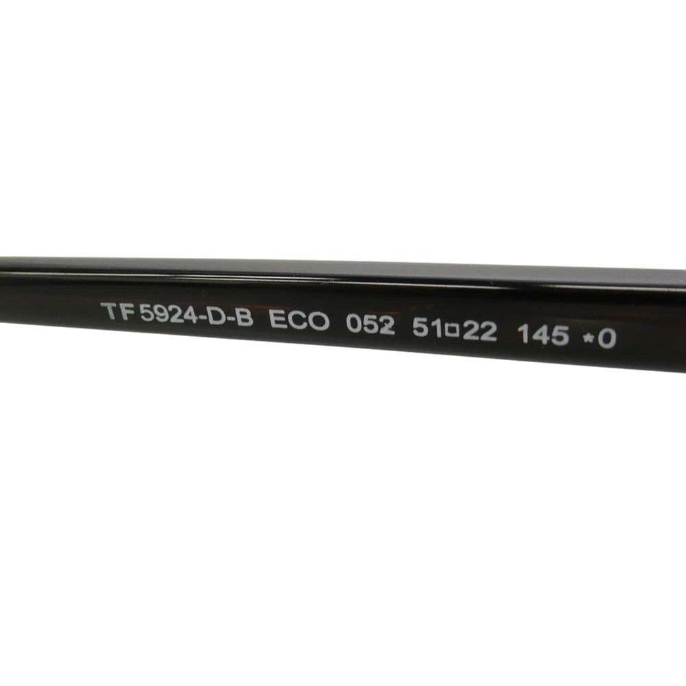 TOM FORD トムフォード TF5924-D-B 052 51□22 145 サングラス アイウェア ブラウン系 51□22 145【美品】【中古】