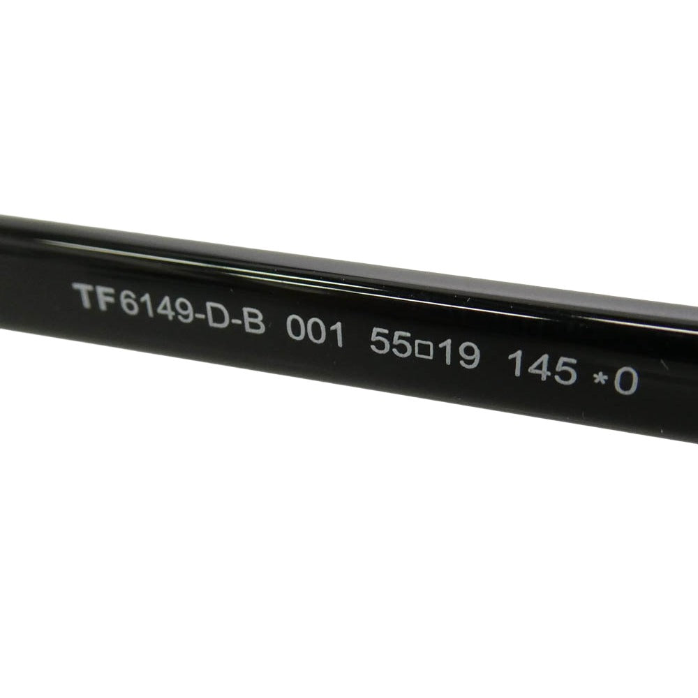 TOM FORD トムフォード TF6149-D-B 001 55□19 145 サングラス アイウェア ブラック系 55□19 145【美品】【中古】