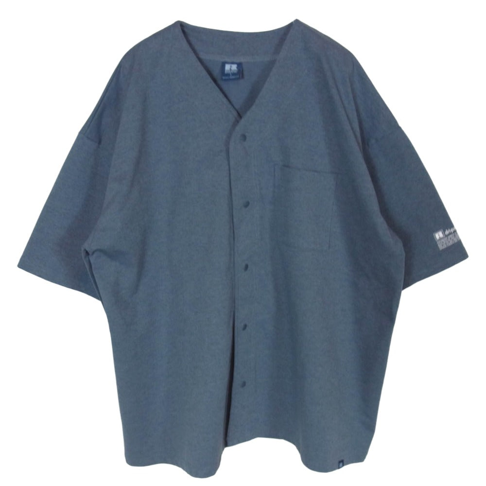 RUSSELL ATHLETIC ラッセルアスレチック JOURNAL STANDARD ジャーナルスタンダード 25SS RJ-25256RM JOURNAL STANDARD relume 別注 ベースボールシャツ 半袖 シャツ ダークグレー系 L【中古】