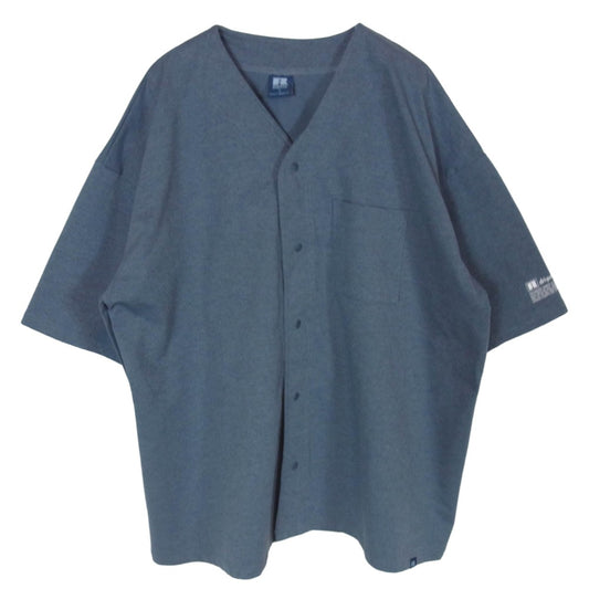 RUSSELL ATHLETIC ラッセルアスレチック JOURNAL STANDARD ジャーナルスタンダード 25SS RJ-25256RM JOURNAL STANDARD relume 別注 ベースボールシャツ 半袖 シャツ ダークグレー系 L【中古】