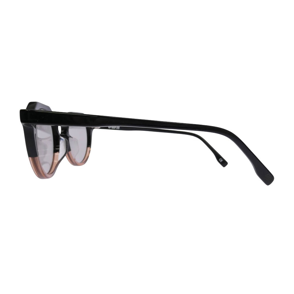 オウン OWN OW-03BK-OR-LGY 亜州眼鏡 #03 BLACK×OLD ROSE ボストンタイプ サングラス ブラック系 ピンクブラウン系 48□24-145【中古】