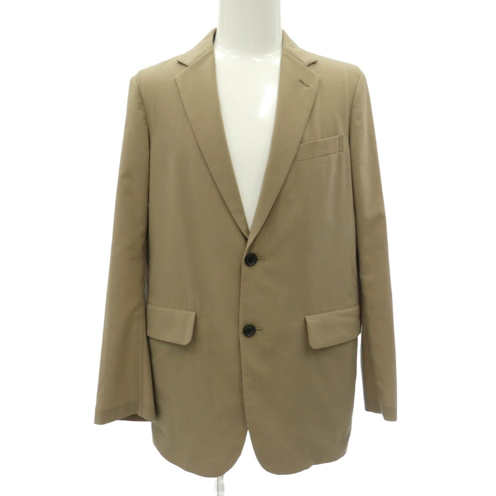 DESCENTE デサント 7720J191　7720P191 ウォッシャブル ワッフル パッカブル ストレッチ セットアップ テーラージャケット スラックス パンツ スーツ ベージュ系 L【中古】