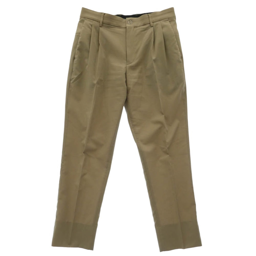 DESCENTE デサント 7720J191　7720P191 ウォッシャブル ワッフル パッカブル ストレッチ セットアップ テーラージャケット スラックス パンツ スーツ ベージュ系 L【中古】