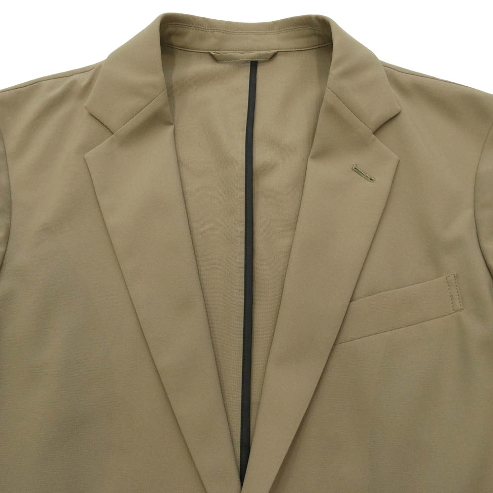 DESCENTE デサント 7720J191　7720P191 ウォッシャブル ワッフル パッカブル ストレッチ セットアップ テーラージャケット スラックス パンツ スーツ ベージュ系 L【中古】