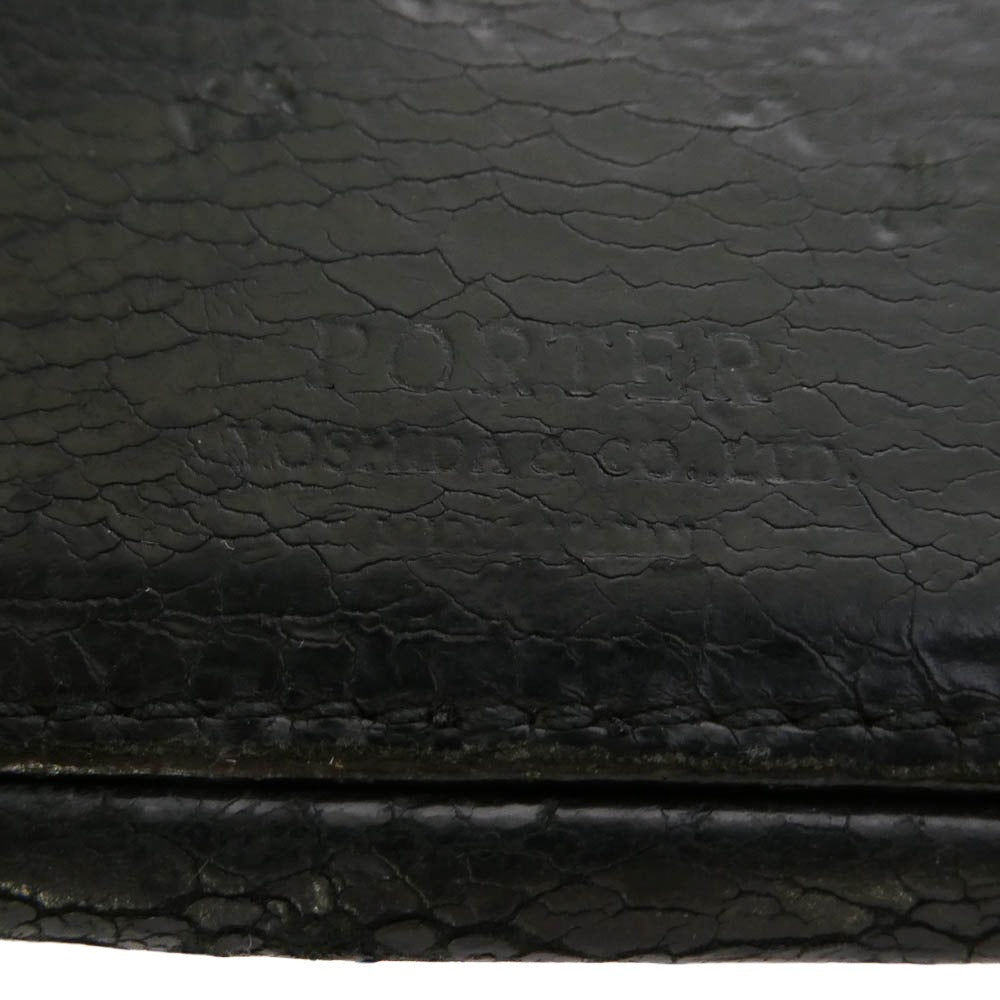 WACKO MARIA ワコマリア PORTER ポーター x PORTER ポーター レザー コインケース 小銭入れ ミニウォレット 財布 ブラック系【中古】