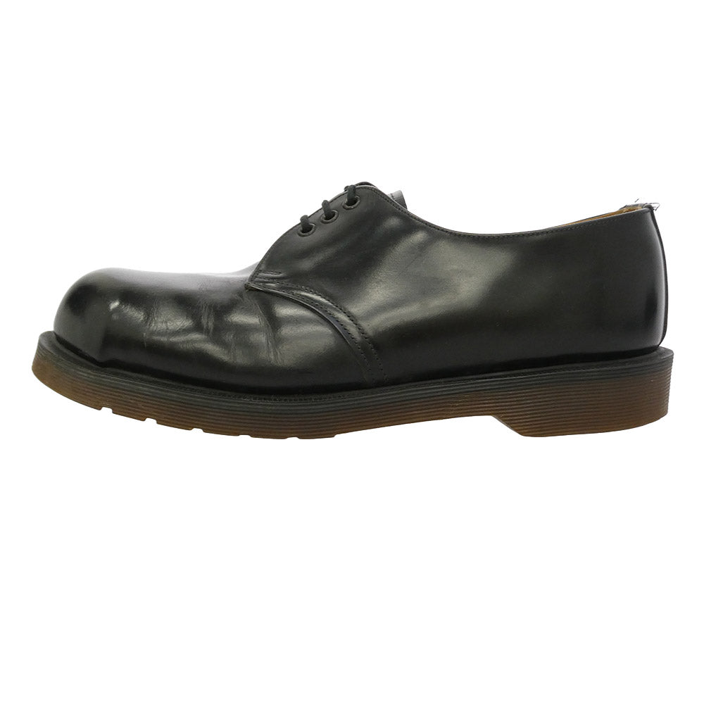 Dr.Martens ドクターマーチン D550 英国製 スチールトゥ 3ホール レザー シューズ ブラック系 UK9【中古】