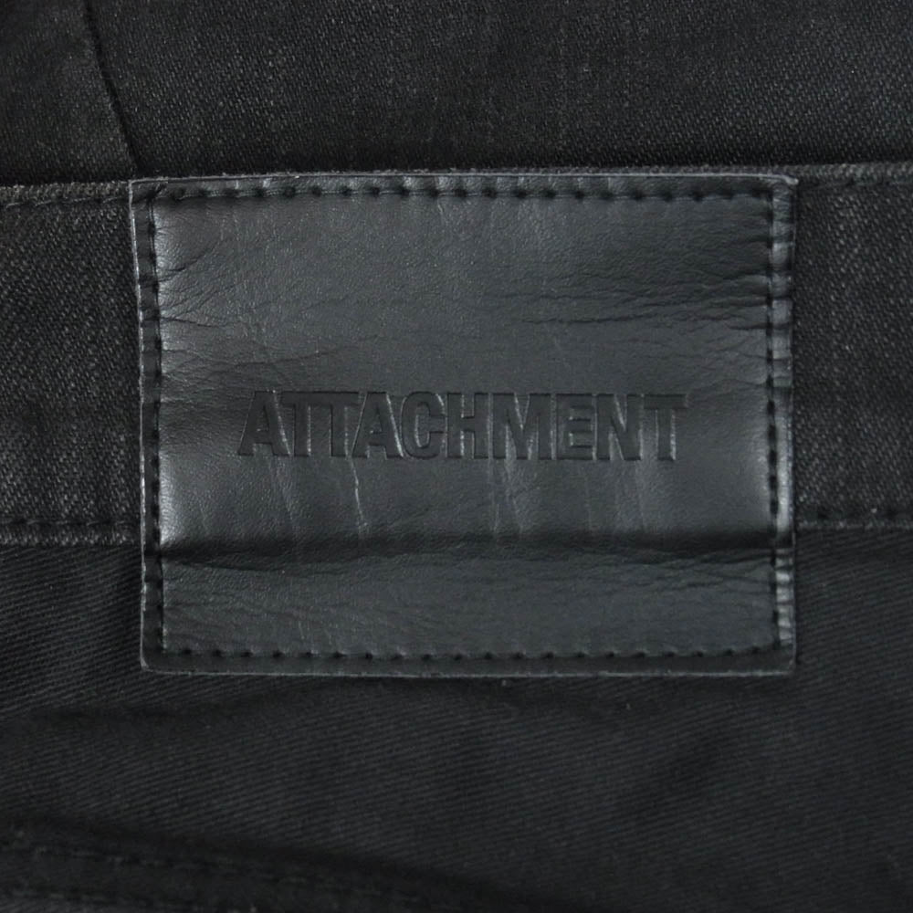 ATTACHMENT アタッチメント AP12-280 ストレッチ バナナシルエット ブラックデニムパンツ ブラック系 表記無し【中古】