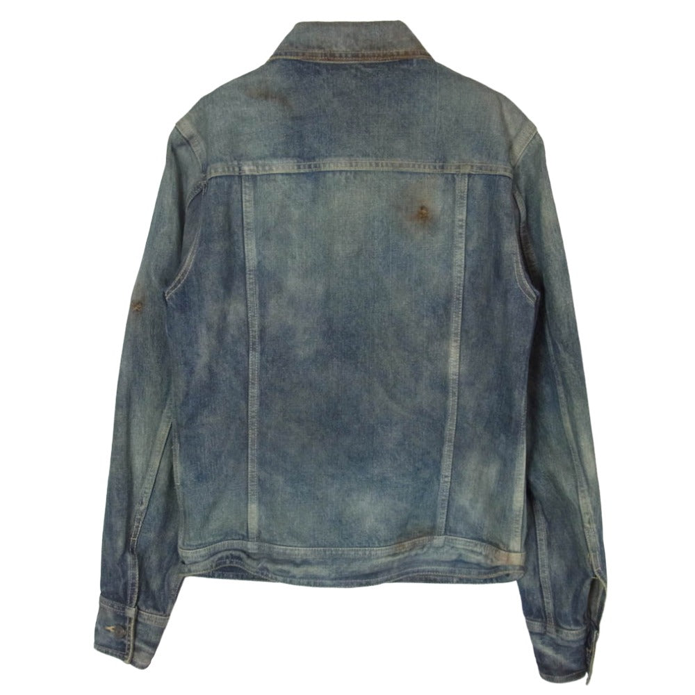 SHELLAC シェラック 45921 Denim Jacket ソフトダメージ デニムジャケット Gジャン インディゴブルー系 44【中古】