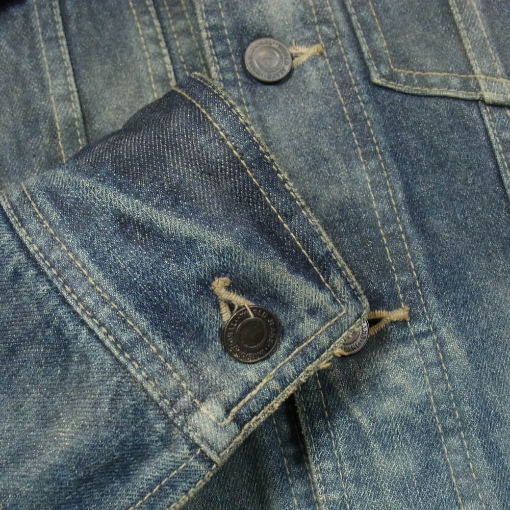 SHELLAC シェラック 45921 Denim Jacket ソフトダメージ デニムジャケット Gジャン インディゴブルー系 44【中古】