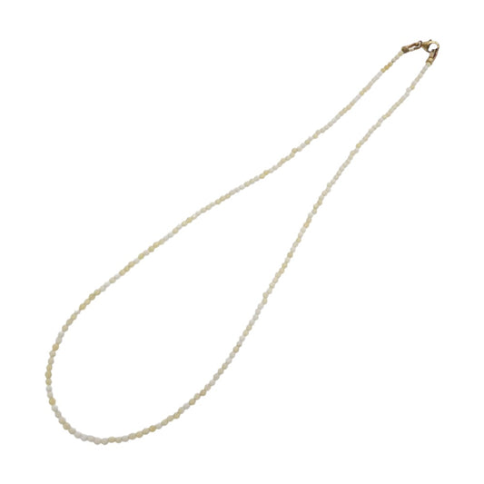DEAL DESIGN ディールデザイン Deadstock Collection White Spinel デッドストックコレクション ホワイトスピネル ネックレス ゴールド系 アイボリー系【中古】