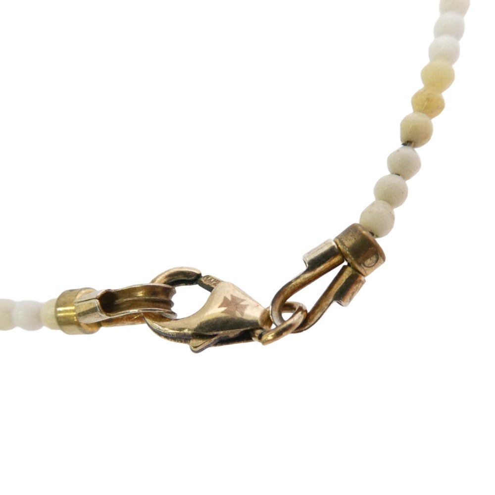 DEAL DESIGN ディールデザイン Deadstock Collection White Spinel デッドストックコレクション ホワイトスピネル ネックレス ゴールド系 アイボリー系【中古】