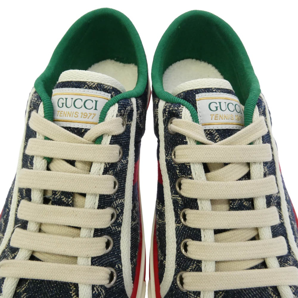 GUCCI グッチ Tennis 1977 GGキャンバス スニーカー マルチカラー系 36【美品】【中古】