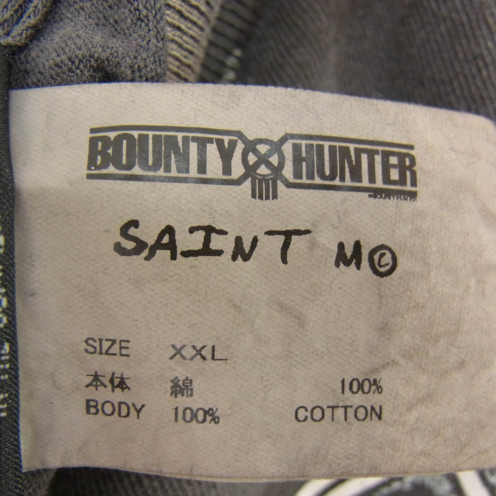 SAINT MICHAEL セントマイケル BOUNTY HUNTER バウンティーハンター x BOUNTY HUNTER バウンティーハンター SM-MK3-0000-C29 SAINTY HUNTER BH_SS T-SHIRT セインティーハンター クルーネック 半袖 Tシャツ ブラック系 XXL【中古】