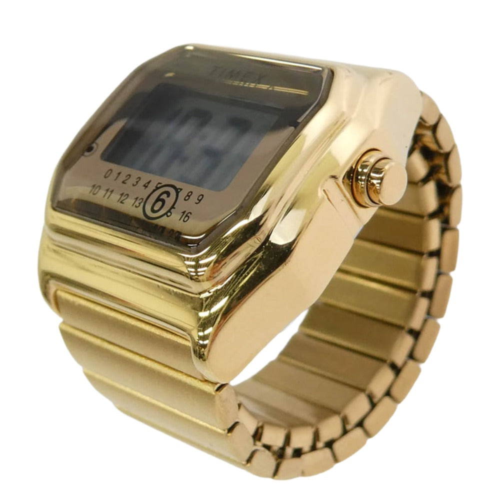 MAISON MARGIELA メゾンマルジェラ TIMEX タイメックス tx-tw2y50100 x TAIMEX タイメックス MM6 T80 Ring Watch Gold リングウォッチ ゴールド系 9号【極上美品】【中古】